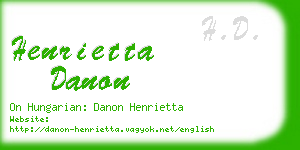 henrietta danon business card